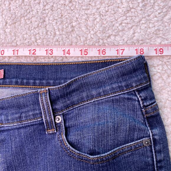 Levi's 515 Fashion High Rise Boot Cut Medium Blue 16 Short - Picture 12 of 14